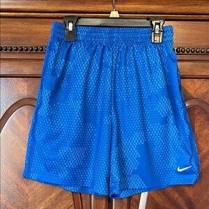 Nike Kids Blue Patterned Athletic Shorts